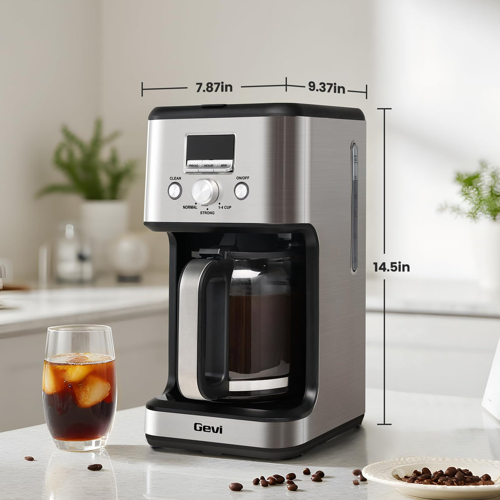 14 Cup Programmable Drip Coffee Maker with Glass Carafe U770