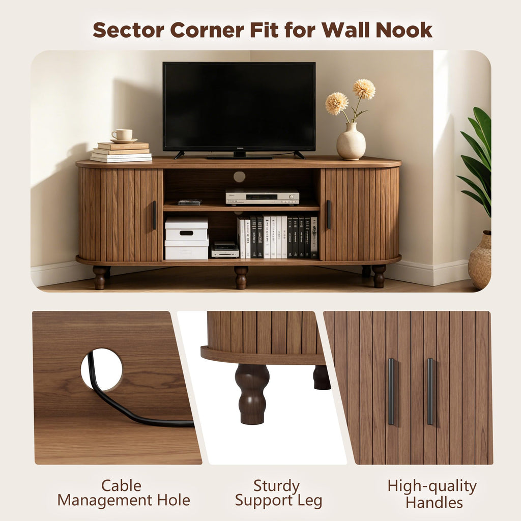 45" Corner TV Stand with Storage S55306