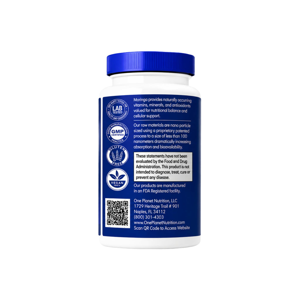Moringa Capsules 500 mg 120 Count F12051