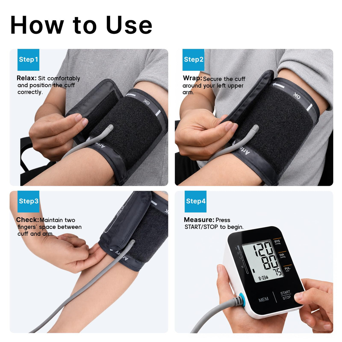 Accurate Upper Arm Blood Pressure Monitor Y288637
