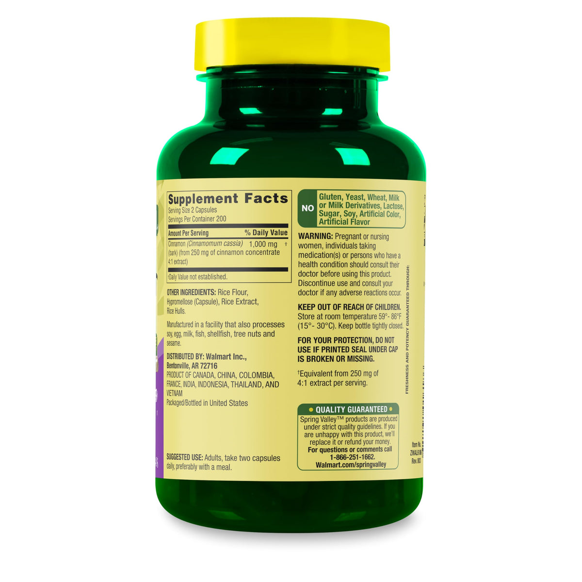 Cinnamon 1000 mg 400 Count Dietary Supplement C7186
