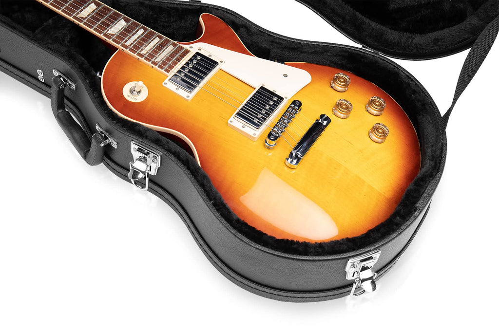Hard-Shell Wood Case for Single-Cutaway Electric Guitars M710