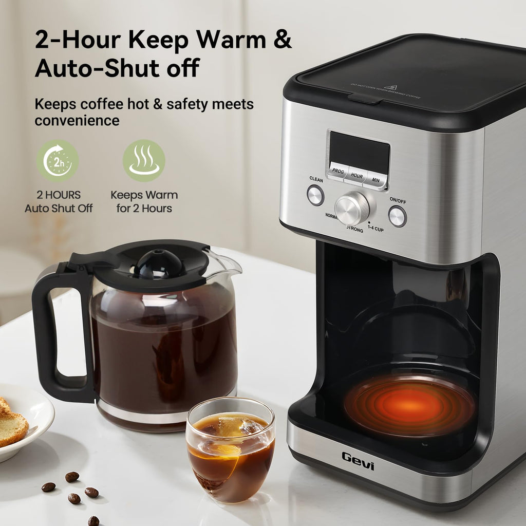 14 Cup Programmable Drip Coffee Maker with Glass Carafe U770