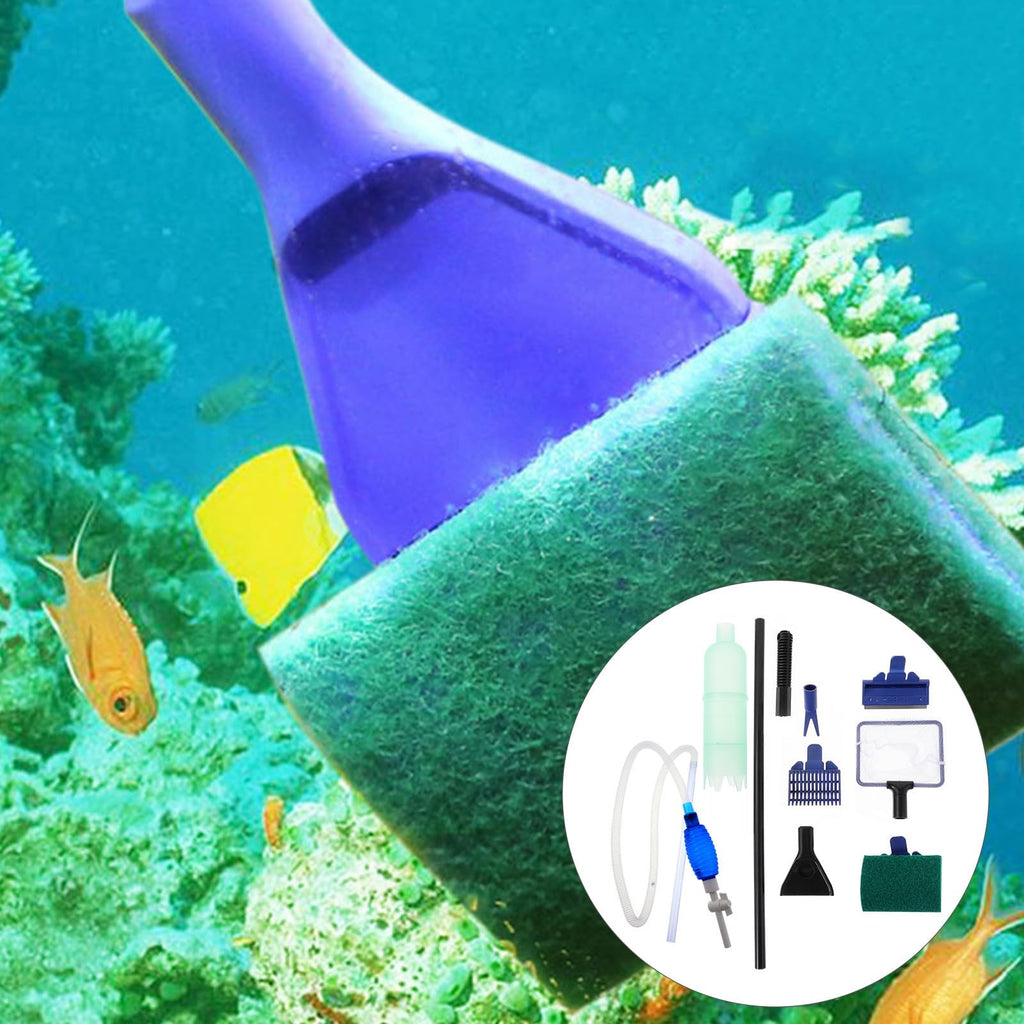 Aquarium Cleaning Tool Set with 5 in 1 Brush Q939273