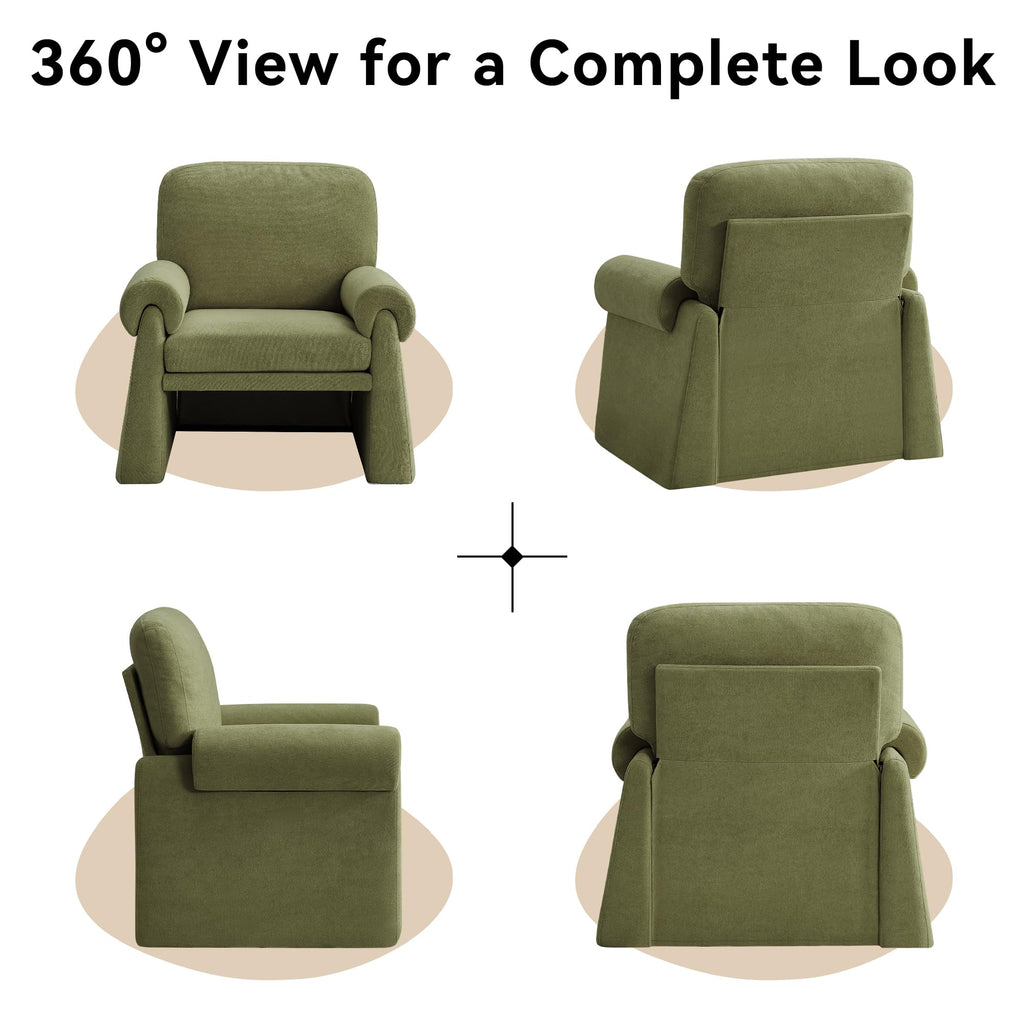 Green Upholstered Accent Chairs Set of 2 X9151