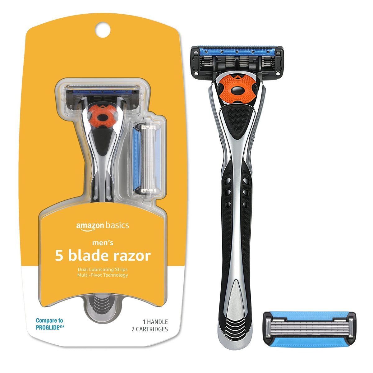 5-Blade Razor with Beard Trimmer and 2 Cartridges I689403