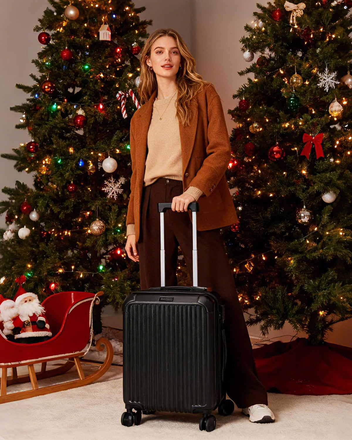 20 Inch Carry On Luggage Black M50375