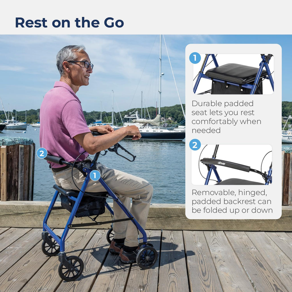 Foldable Rollator Walker with Seat N27766