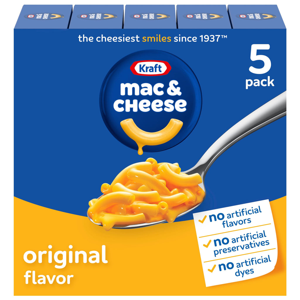 Mac and Cheese Dinner 5 Boxes Original Flavor 7.25 oz A57146