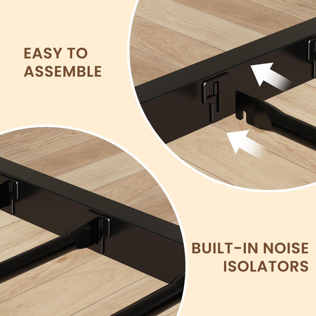 Black L Shaped Twin Beds with Rails M693161