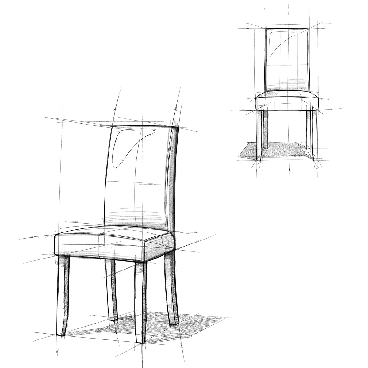 Vegan Leather Parsons Dining Chairs Black Set of 2 U6272