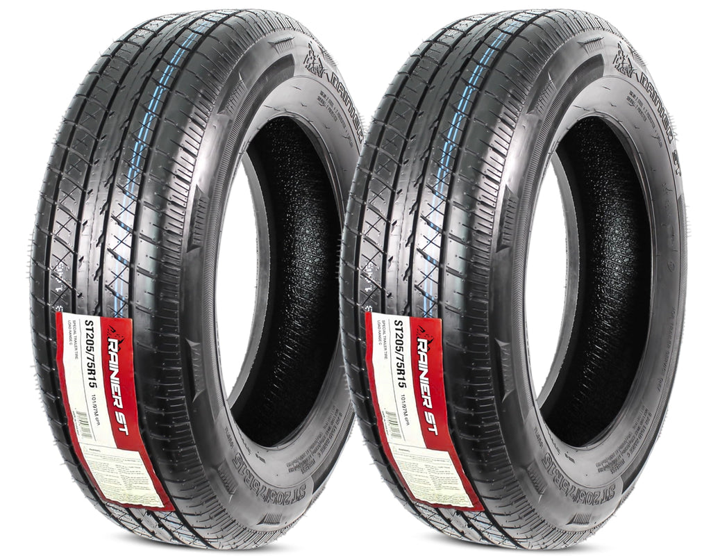 2-Pack ST205/75R15 Deep Tread Radial Trailer Tire Y106