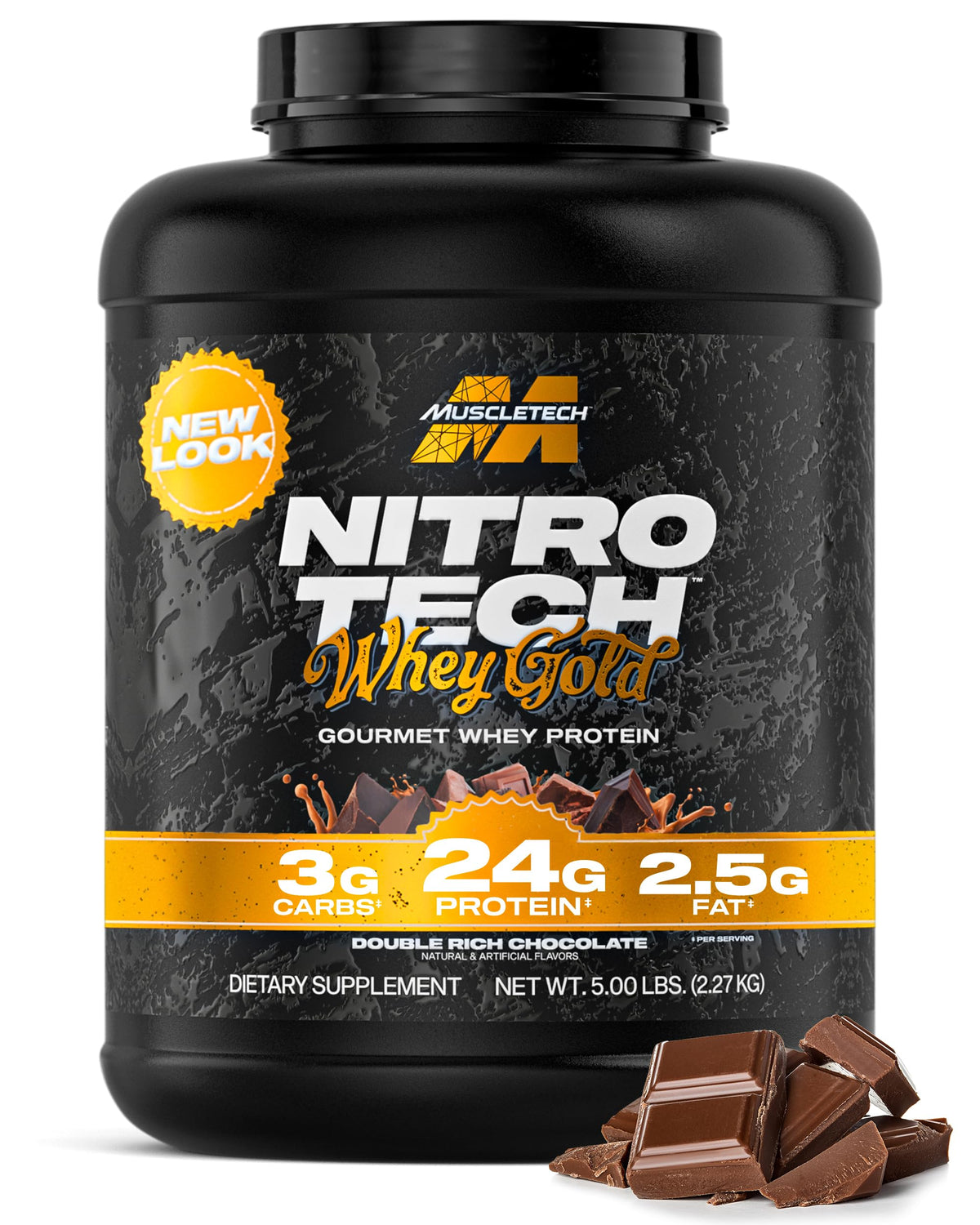 Whey Protein Powder Double Rich Chocolate 5LB U529135