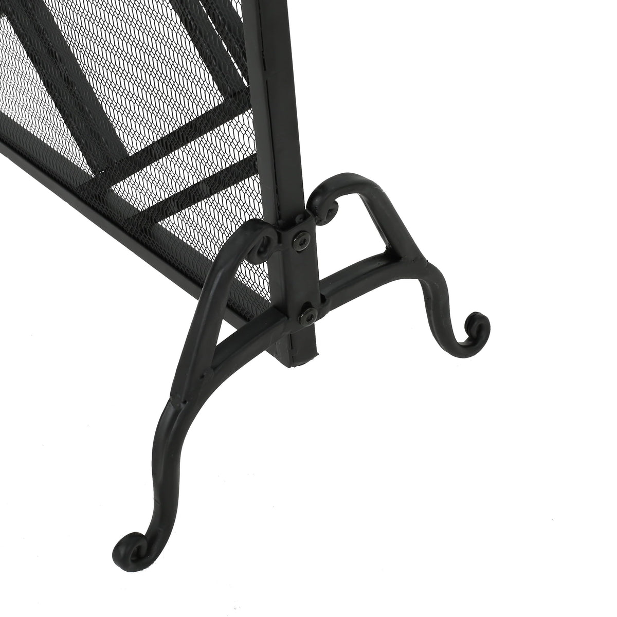 Black Wrought Iron Fireplace Screen Z643646