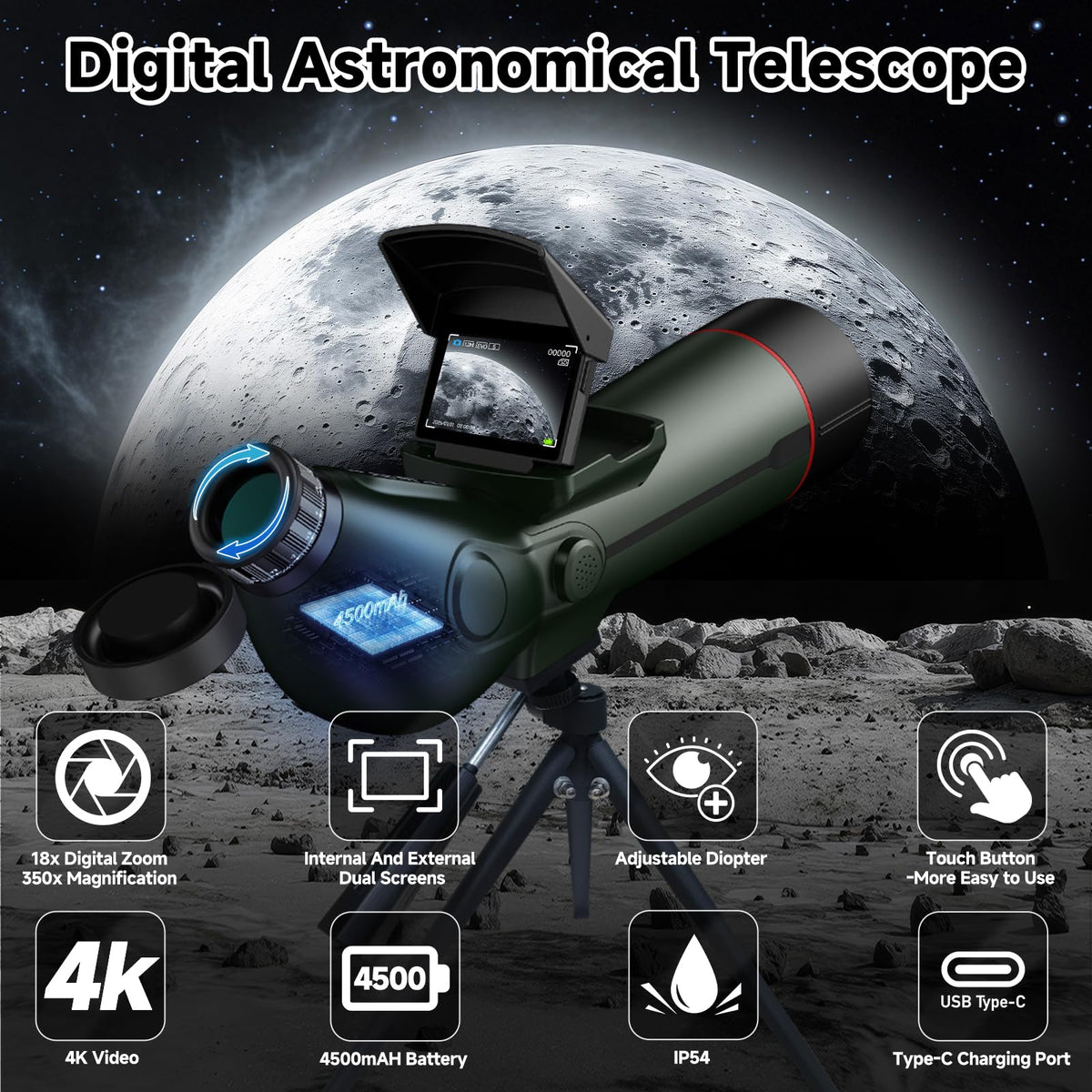 Auto-Focus Portable Digital Electronic Telescope Q268823