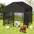 Small Dog Kennel Outdoor Heavy Duty Welded Wire Steel Pet Enclosure L604