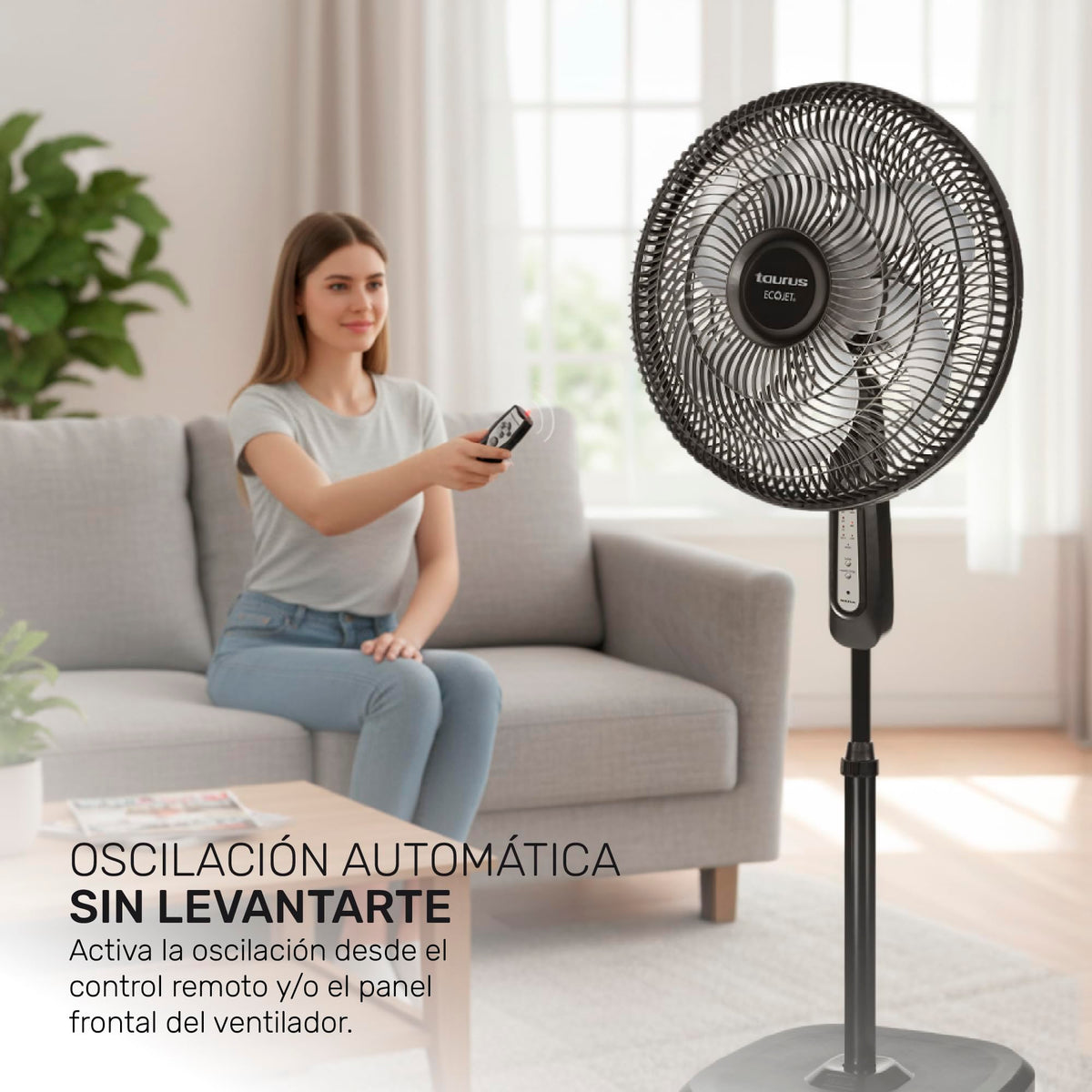 16" Oscillating Pedestal Fan with Remote L974508