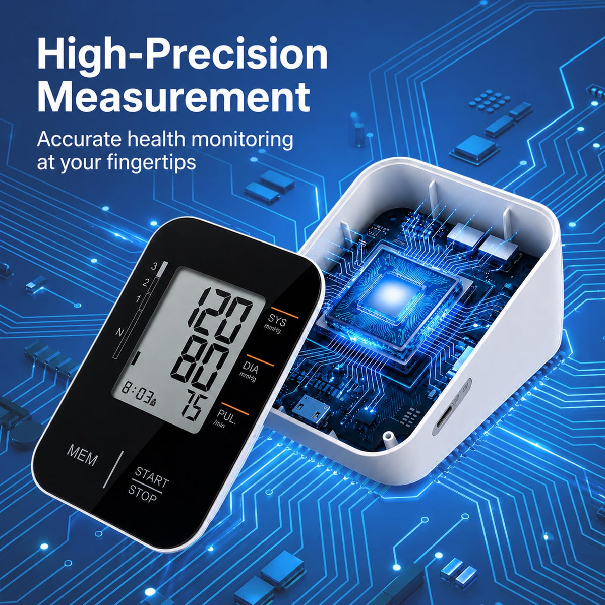 Accurate Upper Arm Blood Pressure Monitor Y288637