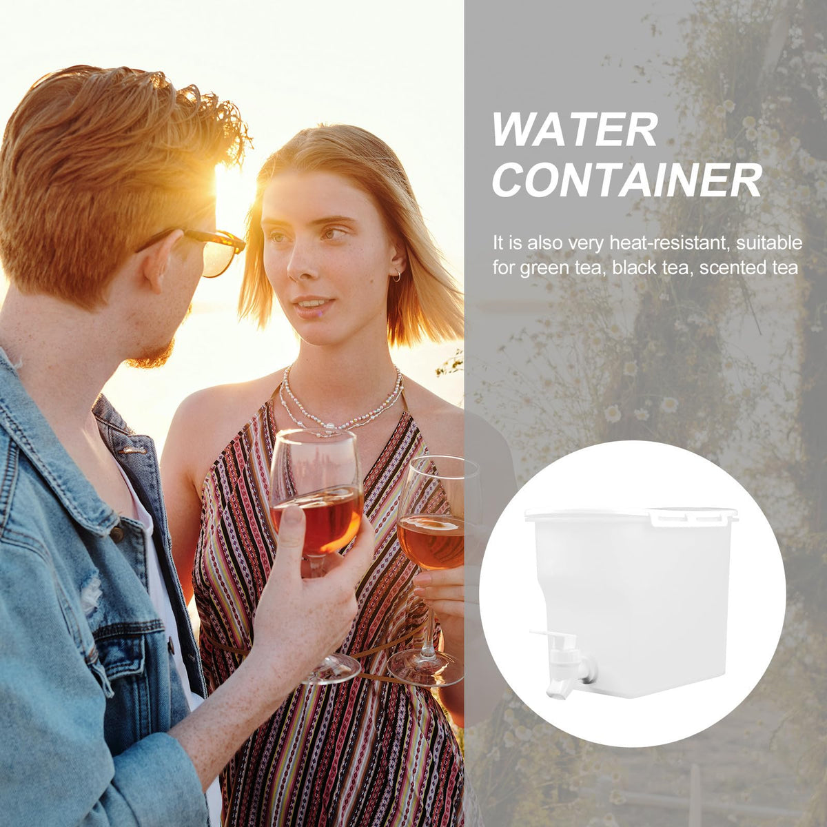 Large Capacity Water Jug with Faucet X642