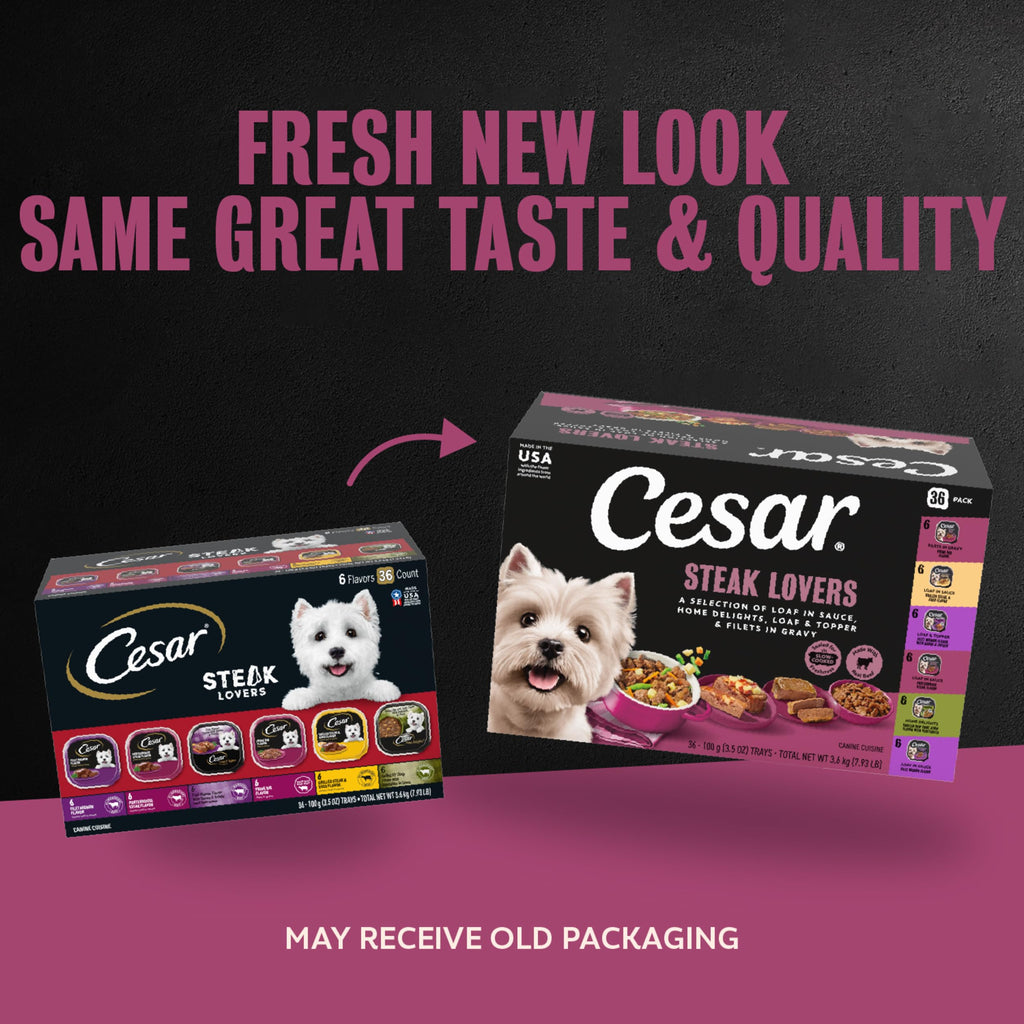Steak Lovers Variety Pack Wet Dog Food 3.5 oz 36 Count H647765