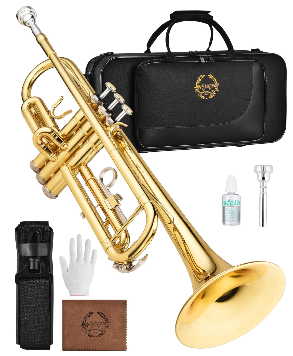 Bb Brass Trumpet with Case and 7C Mouthpiece P411354