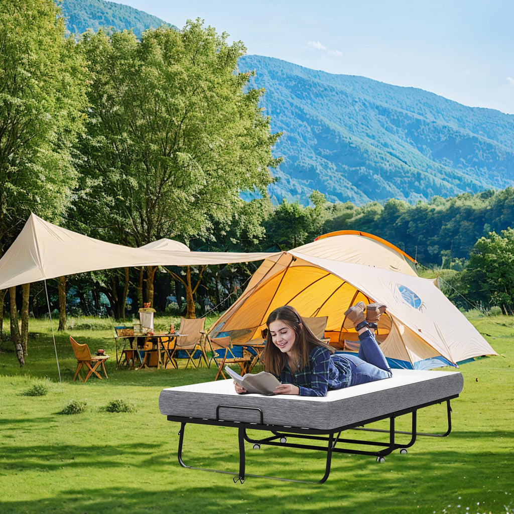 Folding Bed with Mattress U40218