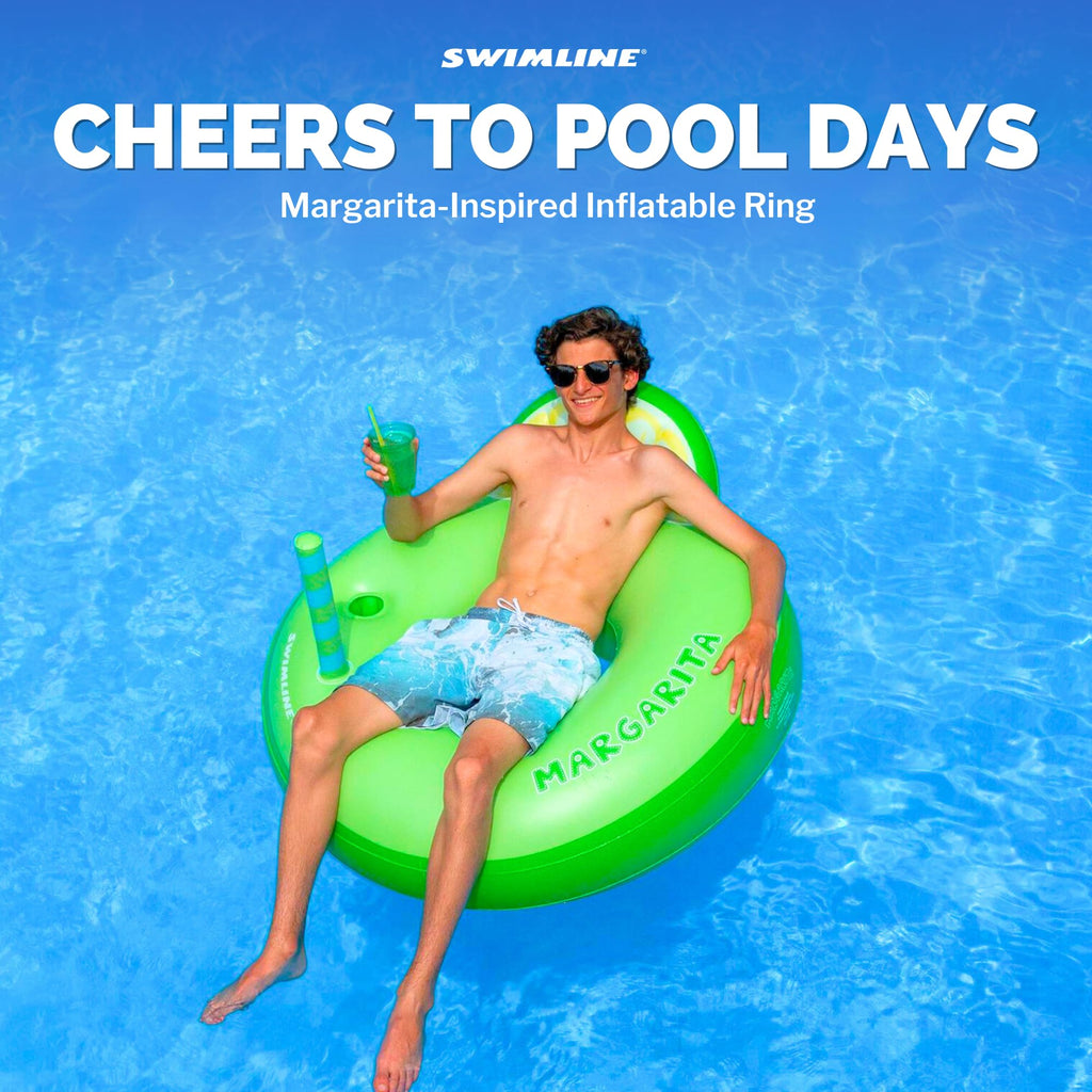 Inflatable Vinyl Pool Ring Q587
