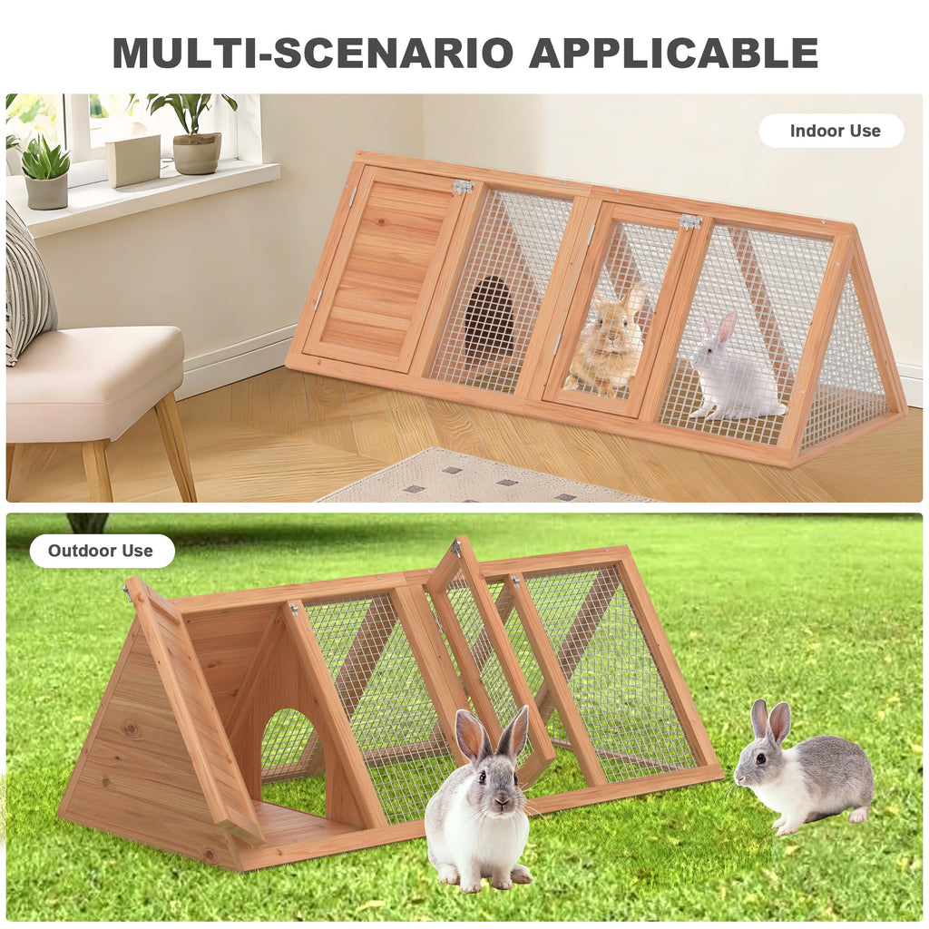 Wooden Chicken Coop and Rabbit Hutch E306001