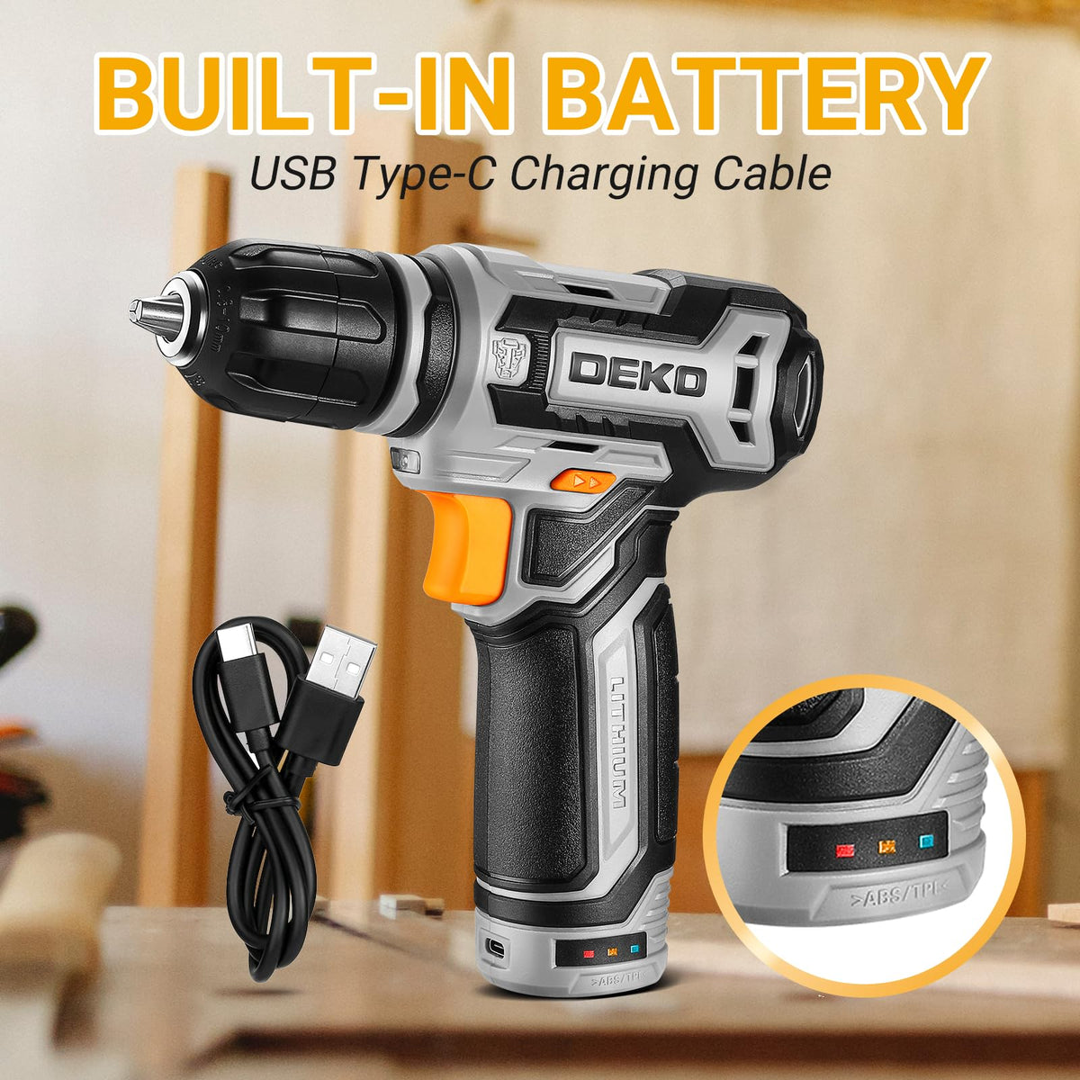 12V Cordless Drill Set with 3/8-inch Keyless Chuck M27839