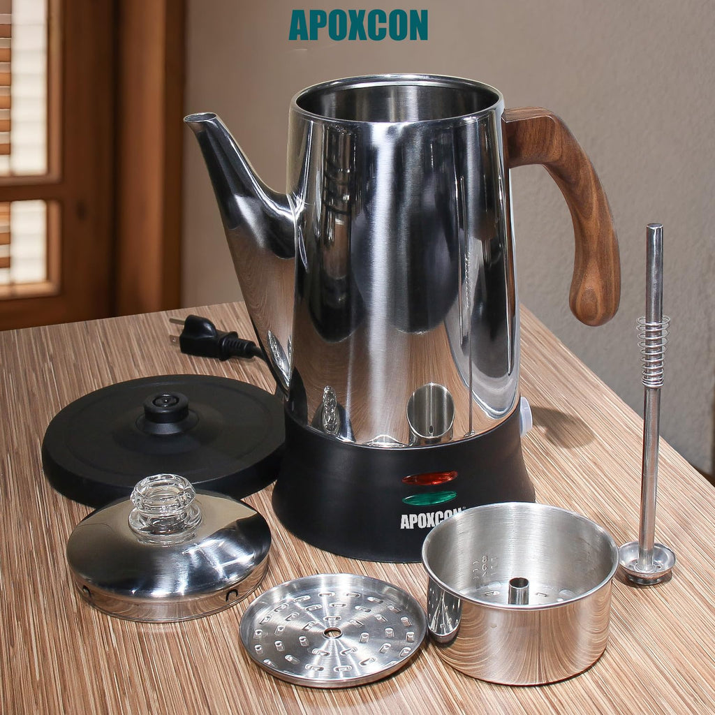 Electric Stainless Steel Coffee Percolator 8 Cup U129701