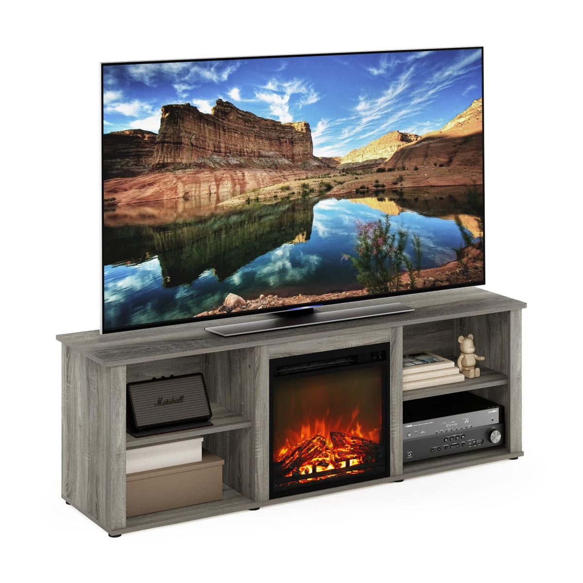 3-Tier Fireplace TV Stand for 70 Inch TV B897046