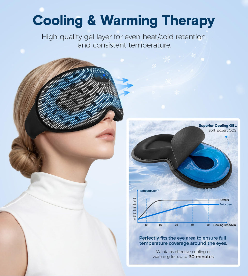 Bluetooth Cooling Weighted Sleep Mask I24519