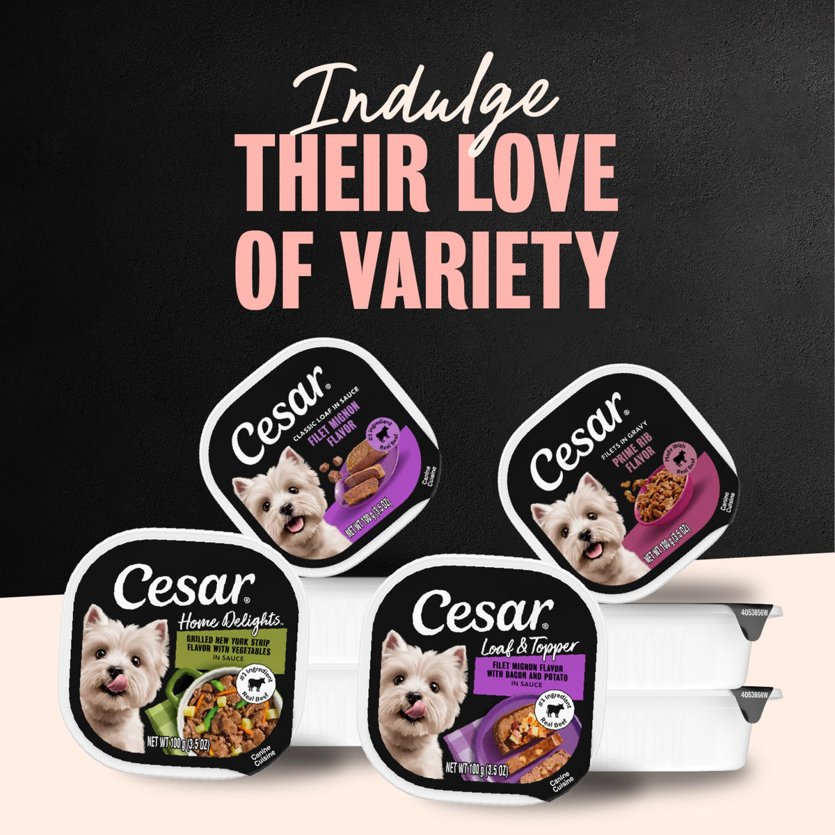 Steak Lovers Variety Pack Wet Dog Food 3.5 oz 36 Count H647765