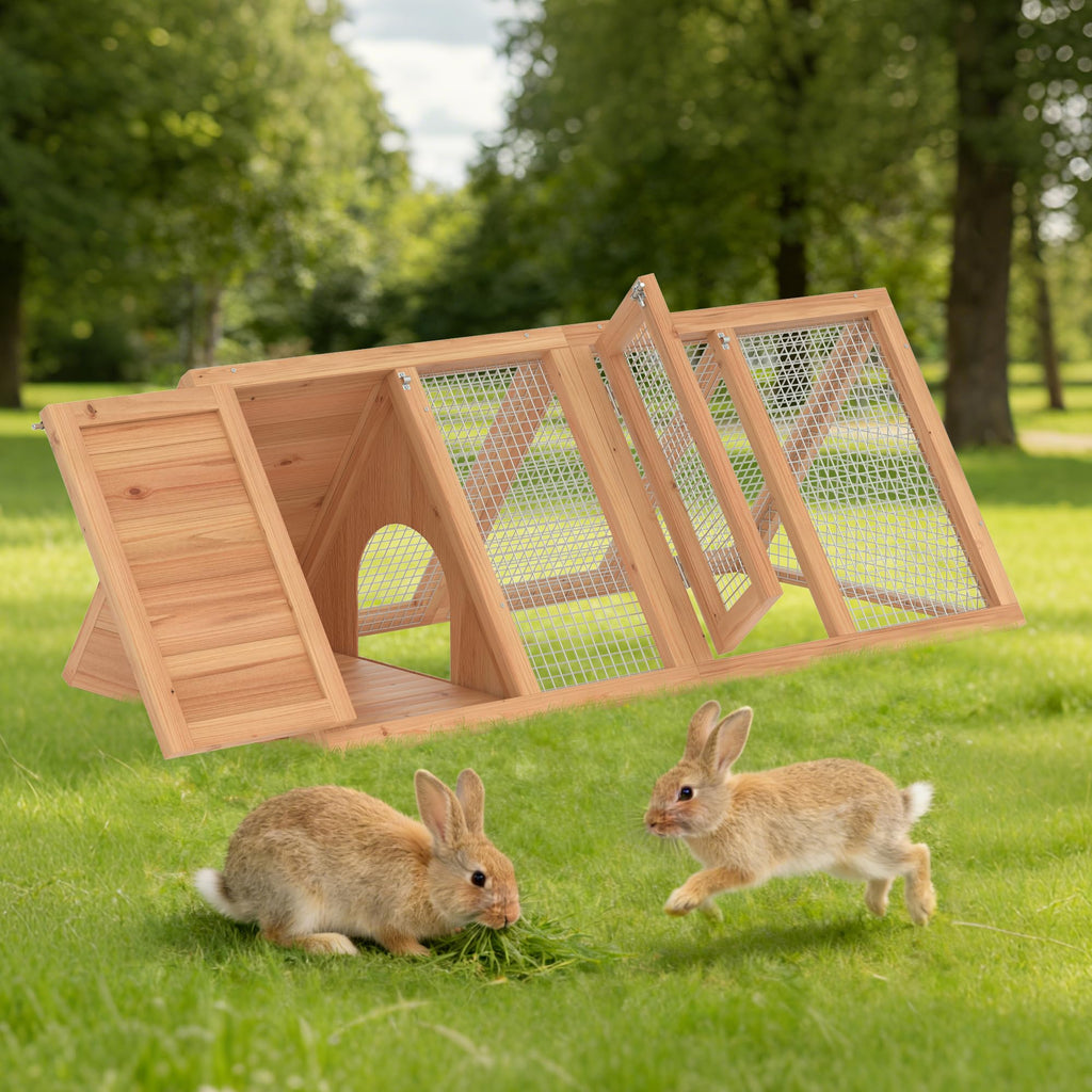 Wooden Chicken Coop and Rabbit Hutch E306001