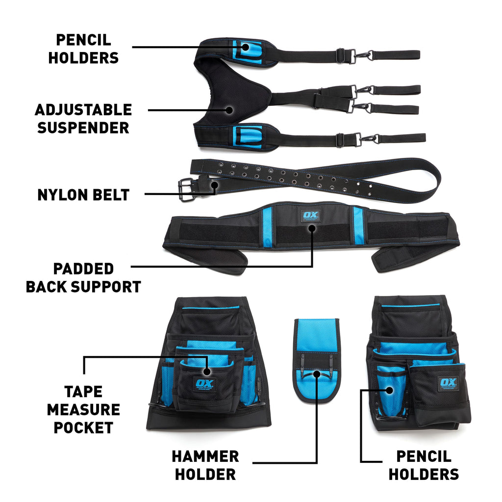Framing Tool Belt with Suspenders M5627
