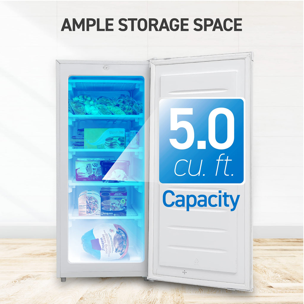 5.0 Cu. Ft. Upright Freezer White Z19498