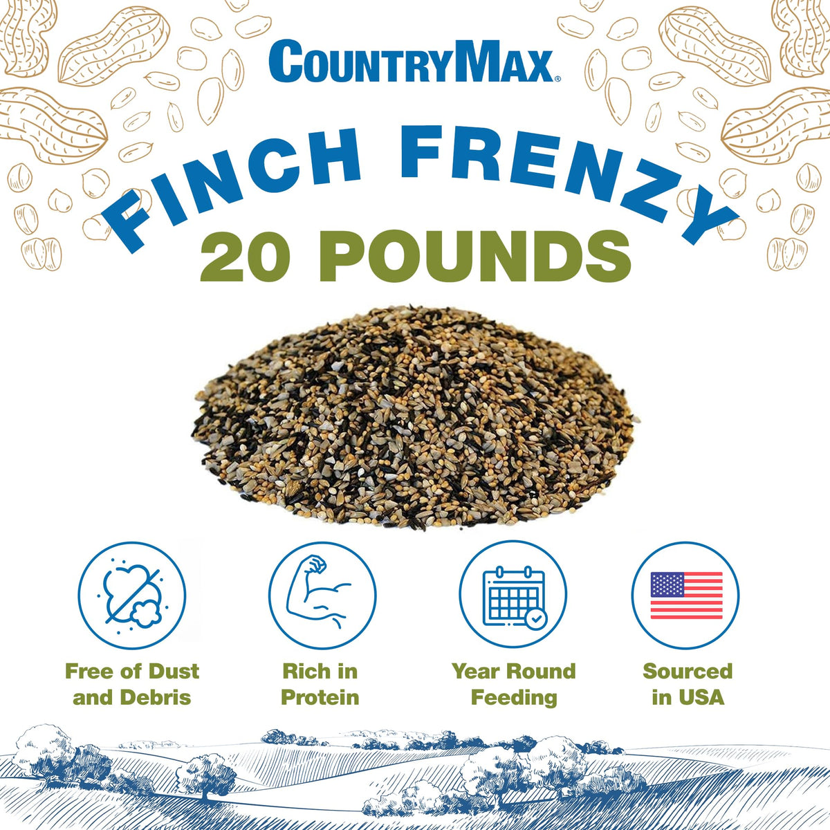Backyard Seeds 20LB Finch & Small Songbird A39691