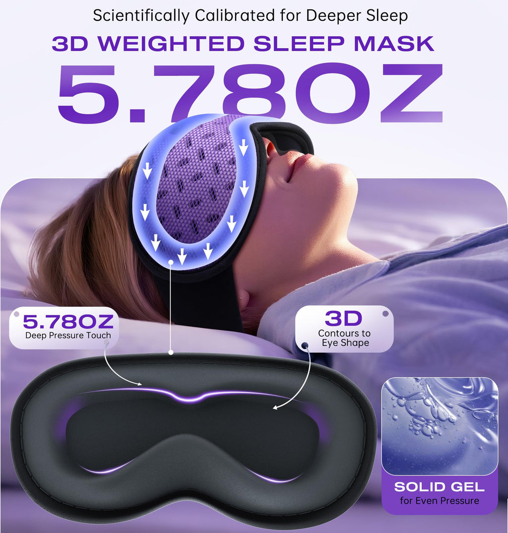 Bluetooth Sleep Mask Headphones with Hot & Cold Compress M2159