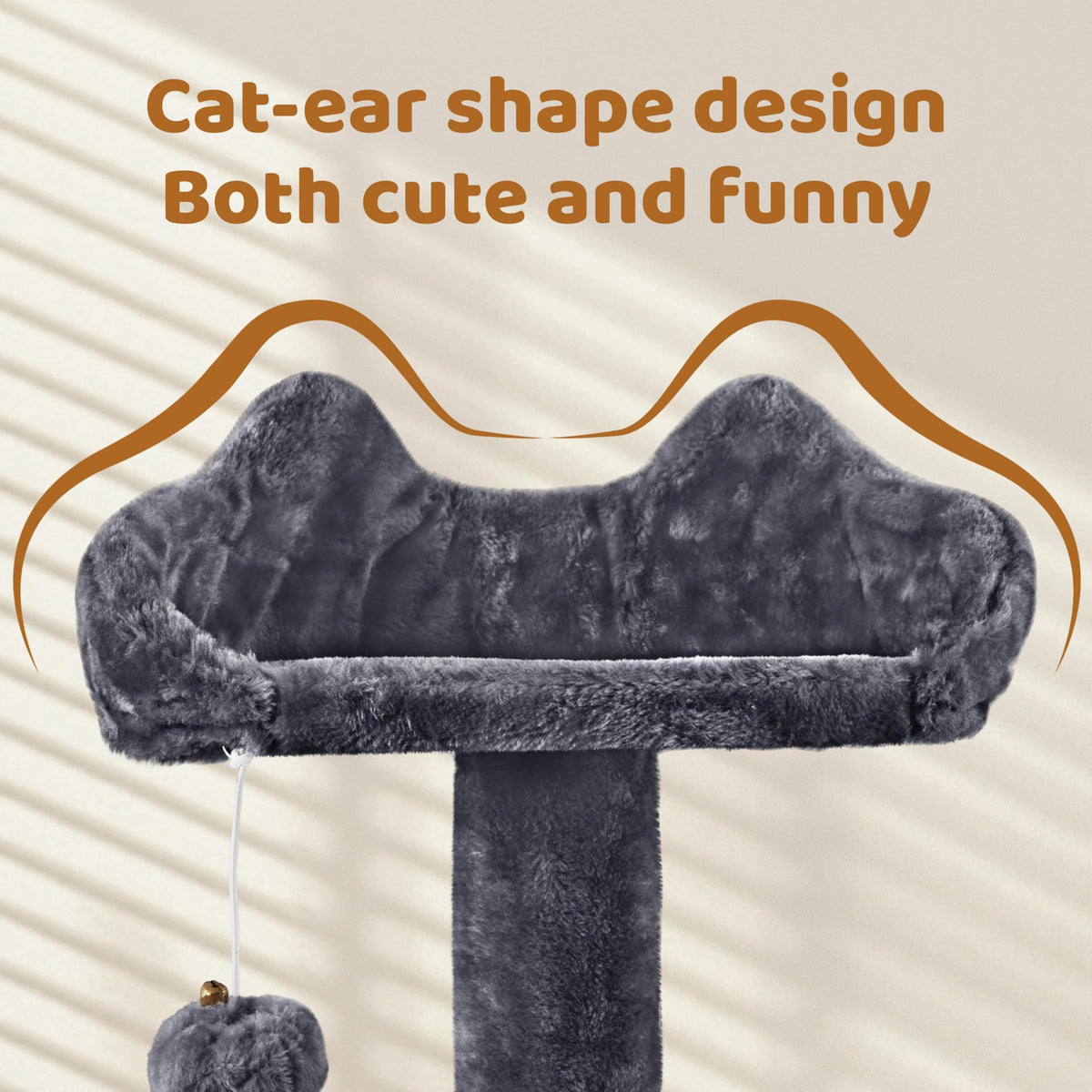 70in Multi-Level Cat Tree with Sisal Scratching Posts C50936