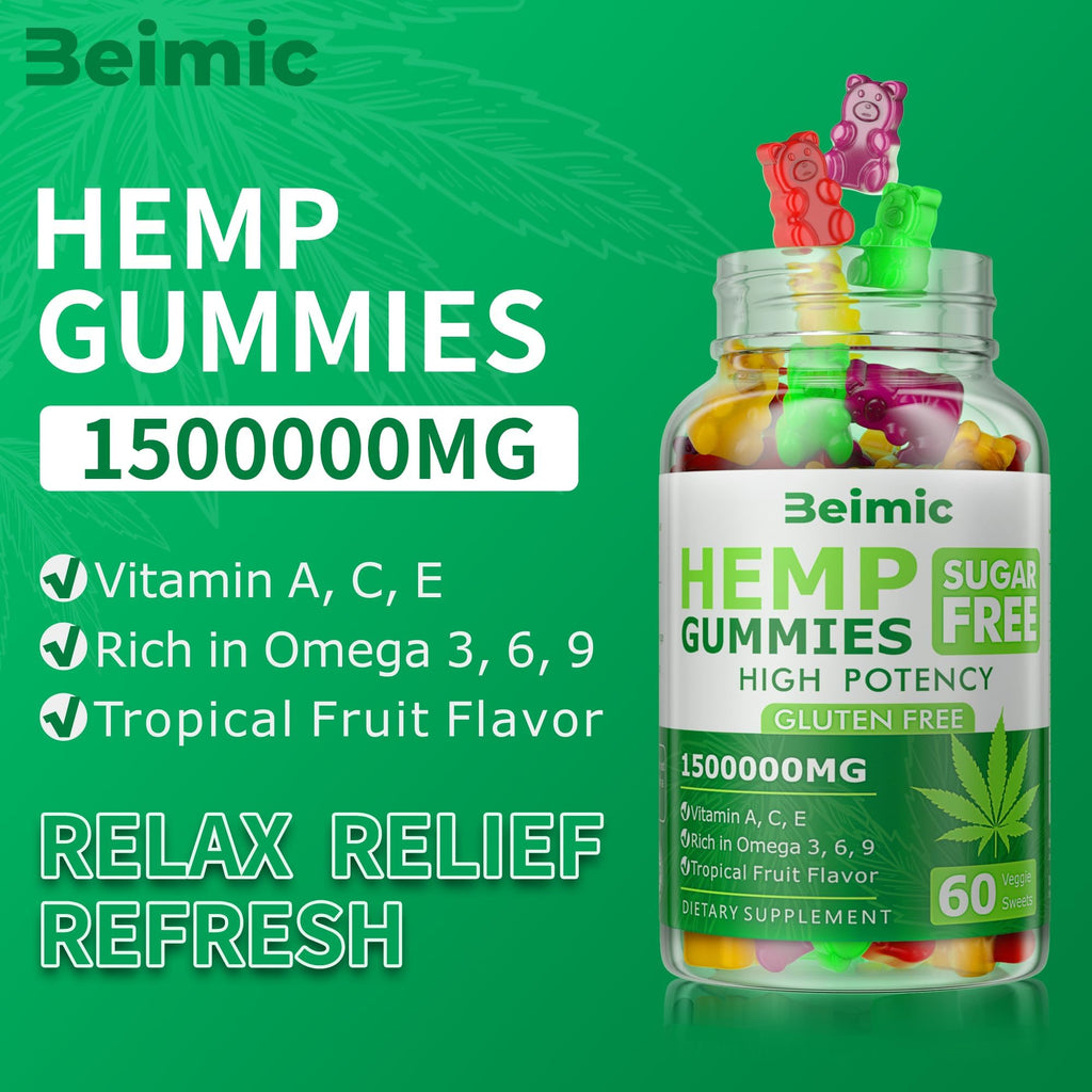 Fruit Hemp Gummies 60 Gummies Pack of 2 C6349