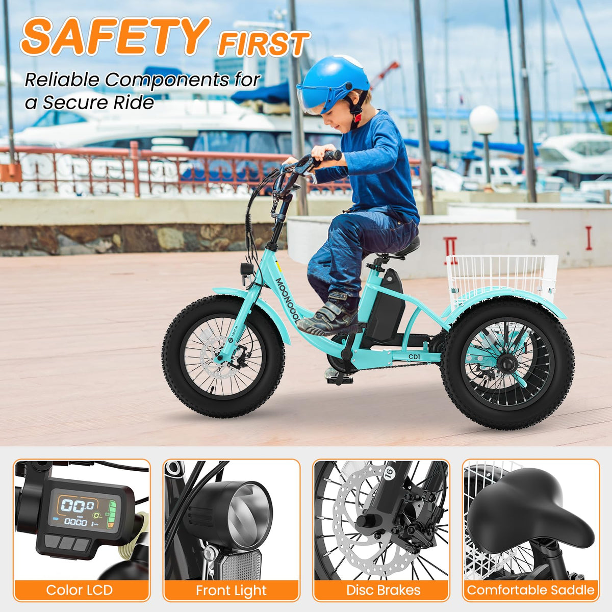 16 Inch Electric Tricycle X80686