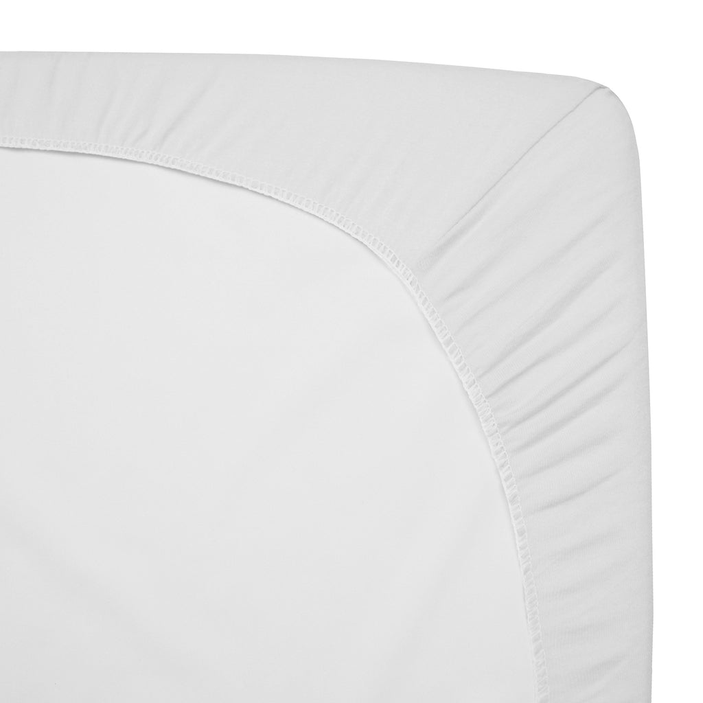 3 Pack White Fitted Crib Sheets 52x28" S72129