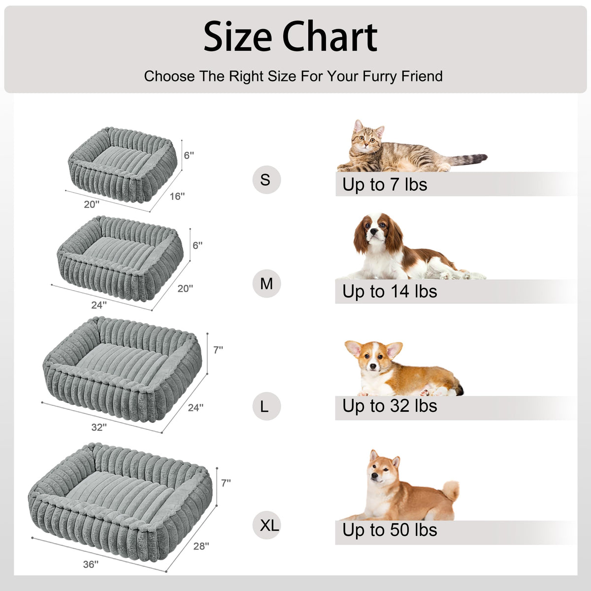 Small Dog Bed Calming Cat Bed 20’’x16’’ Sage Grey E152374
