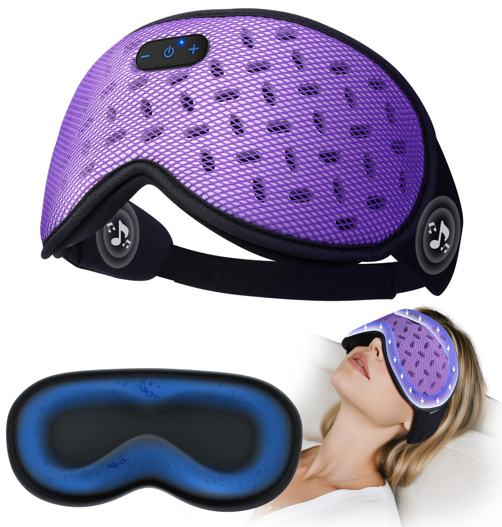 Bluetooth Sleep Mask Headphones with Hot & Cold Compress M2159