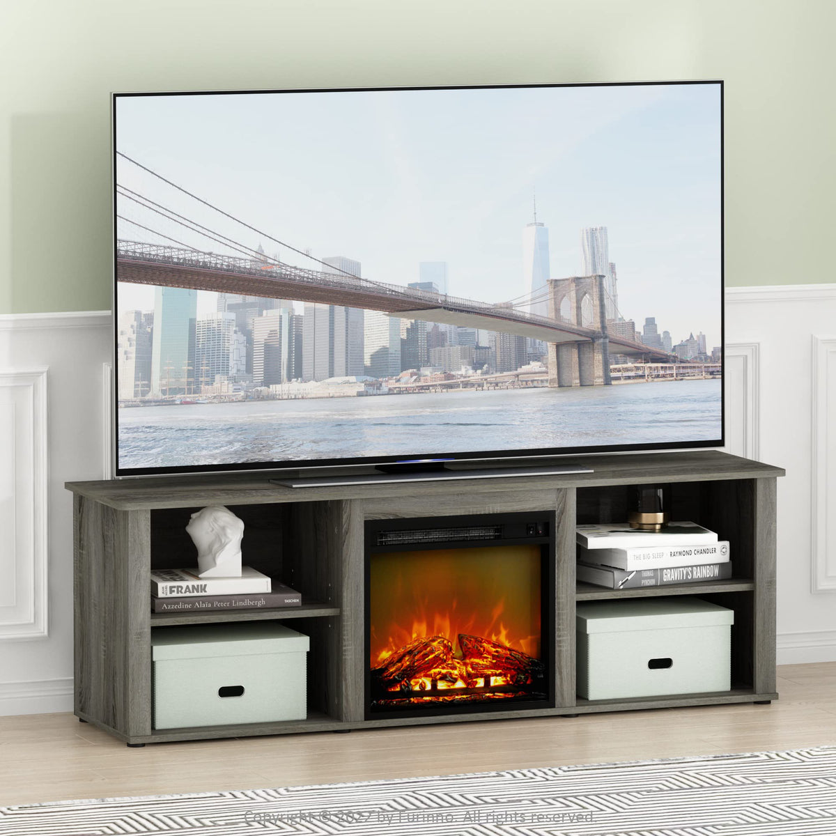 3-Tier Fireplace TV Stand for 70 Inch TV B897046