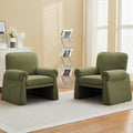 Green Upholstered Accent Chairs Set of 2 X9151