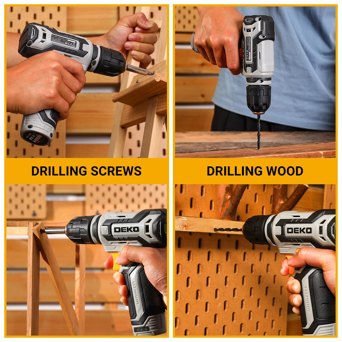 12V Cordless Drill Set with 3/8-inch Keyless Chuck M27839