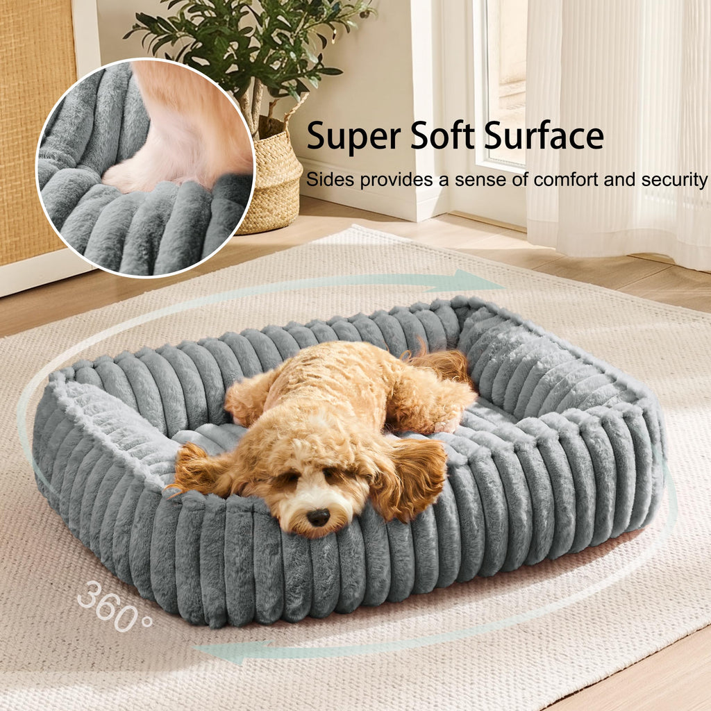 Small Dog Bed Calming Cat Bed 20’’x16’’ Sage Grey E152374