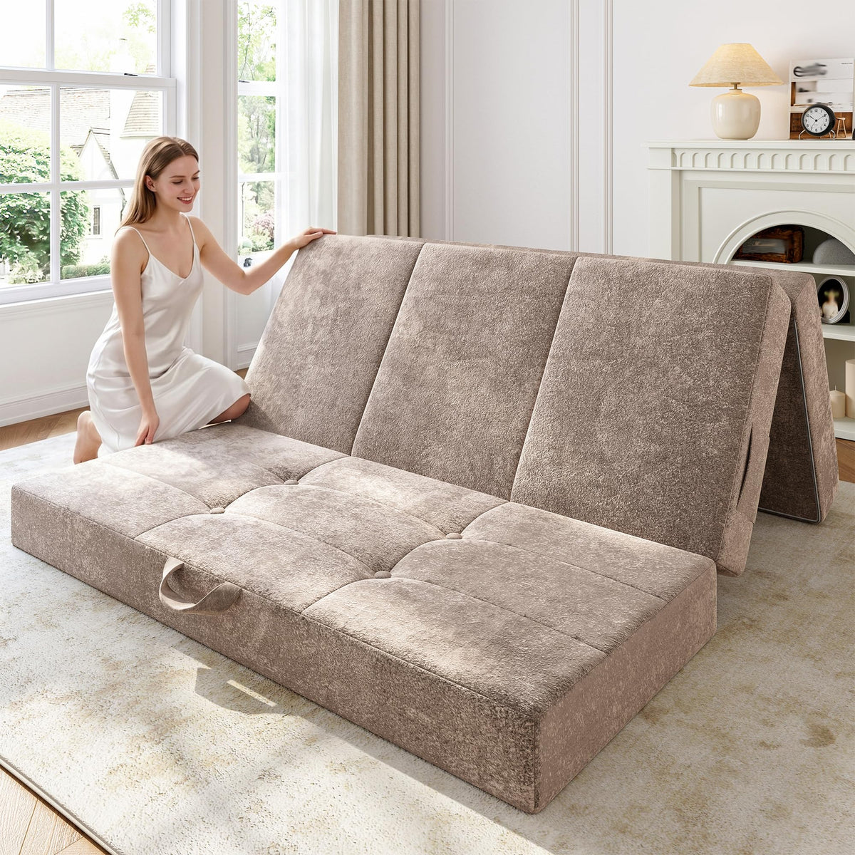 Foldable Twin 4 Inch Memory Foam Mattress S94881