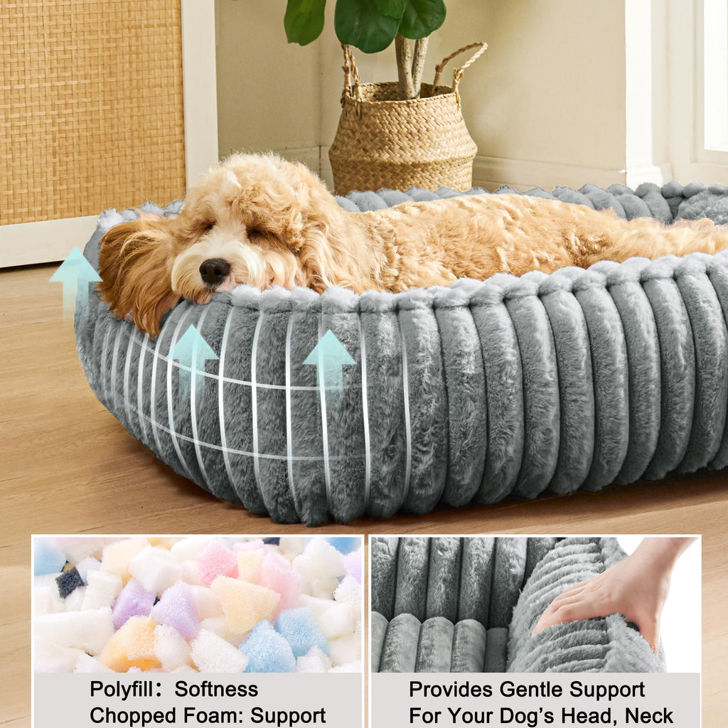 Small Dog Bed Calming Cat Bed 20’’x16’’ Sage Grey E152374